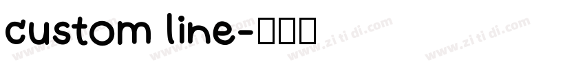 custom line字体转换